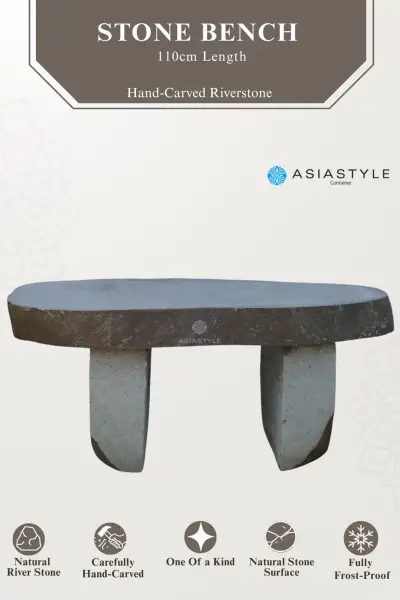 Product image of the product “Stone Bench, 110 cm Length, Natural Stone ”